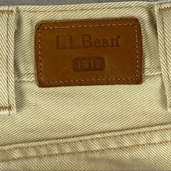 L.L. Bean Khaki Jeans Men's Sz 34 X 30 Straight Leg 100% Cotton - Picture 5 of 10